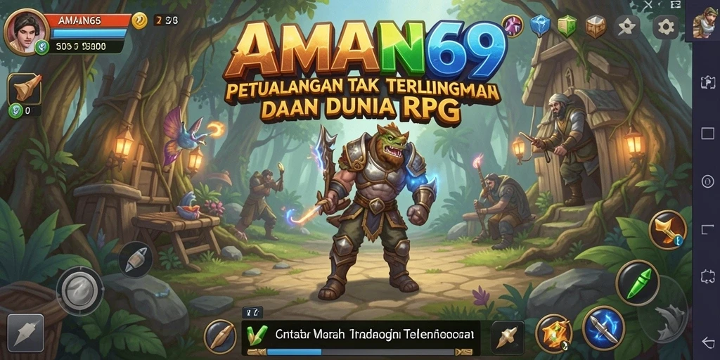 Tampilan gameplay RPG yang mengagumkan dan mendebarkan.