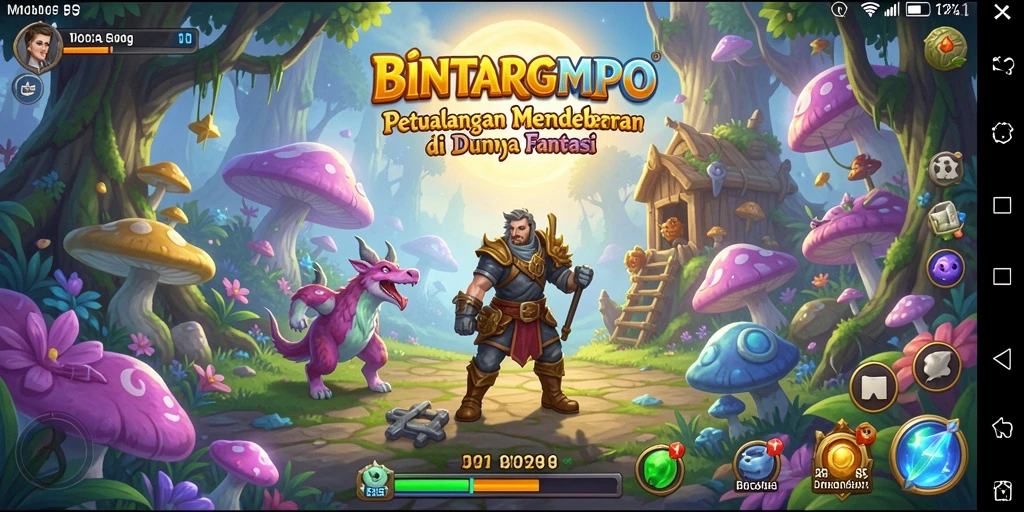 Tampilan gameplay BINTANGMPO yang menawan dan mendebarkan.