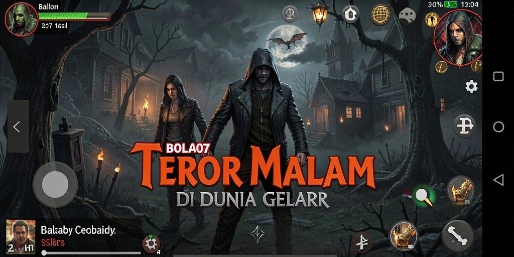 Screenshot gameplay BOLA07 dengan elemen horror yang menegangkan.
