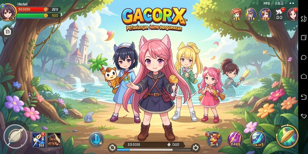 Tampilan menakjubkan dari gameplay GACORX yang penuh warna.