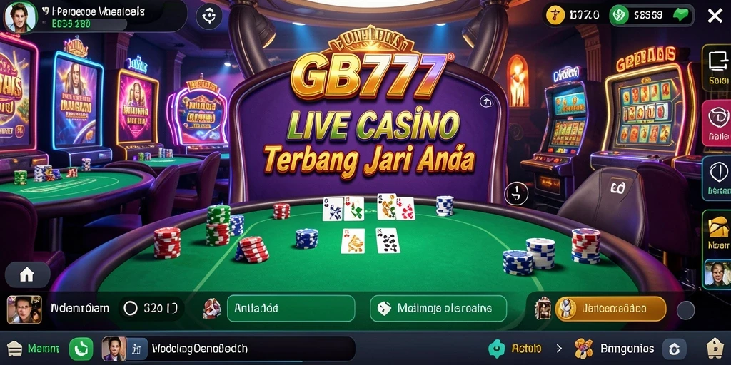 Tampilan gameplay langsung GB777 yang mendebarkan dan interaktif.