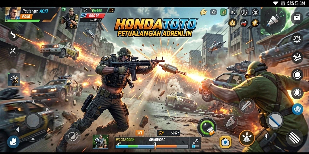 Tampilan aksi mendebarkan dalam HONDATOTO yang penuh tantangan.