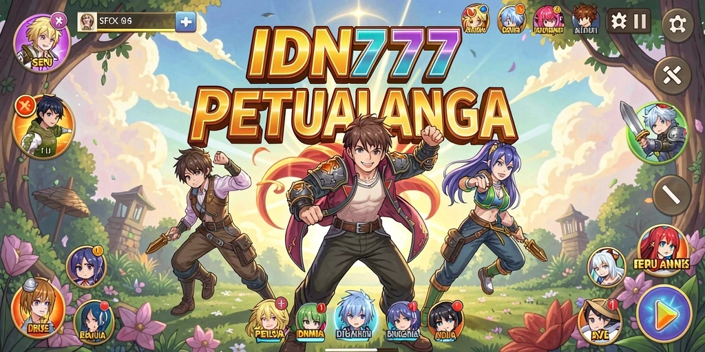 Tangkapan layar gameplay menunjukkan karakter Anime dalam pertempuran seru.