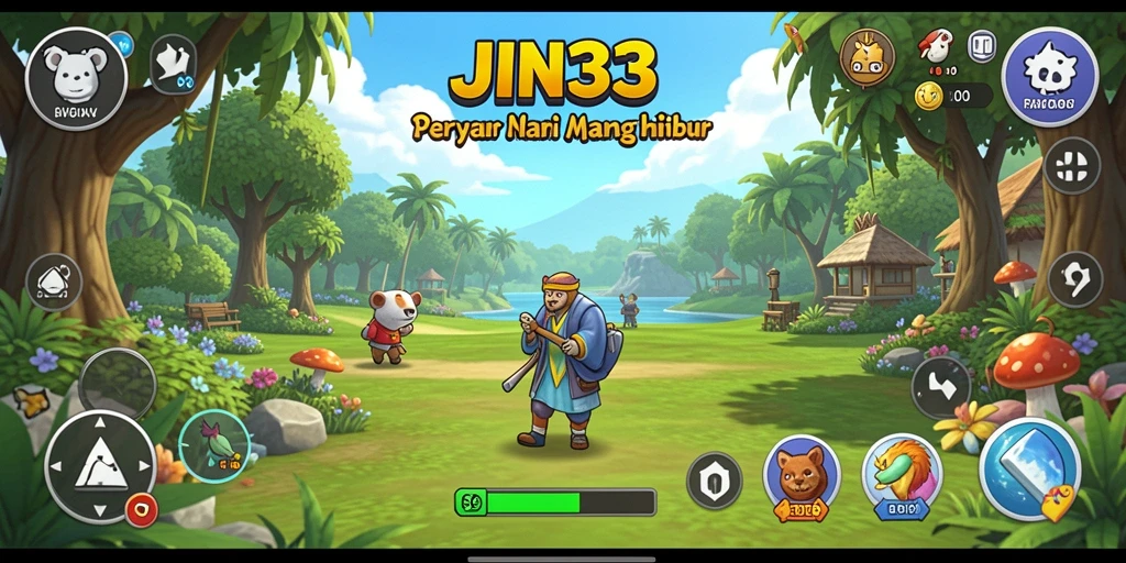 Tampilan gameplay santai di JIN33 yang menghibur.