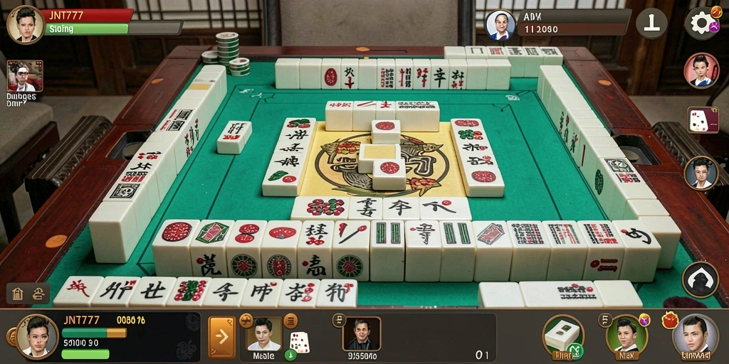 Gameplay seru JNT777 dalam permainan Mahjong yang memikat.