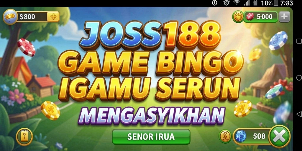 Tampilan gameplay Bingo di aplikasi JOSS188 yang menarik dan seru.