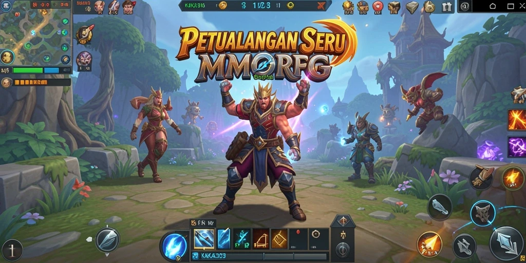 Tampilan gameplay menakjubkan dari KAKA303 di dunia MMORPG.