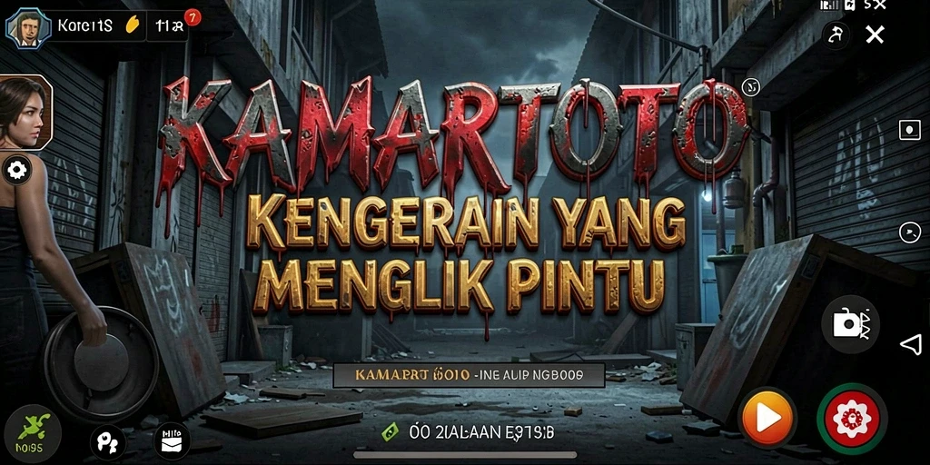 Gameplay KAMARTOTO yang menegangkan dan mencekam saat menghadapi makhluk horor.