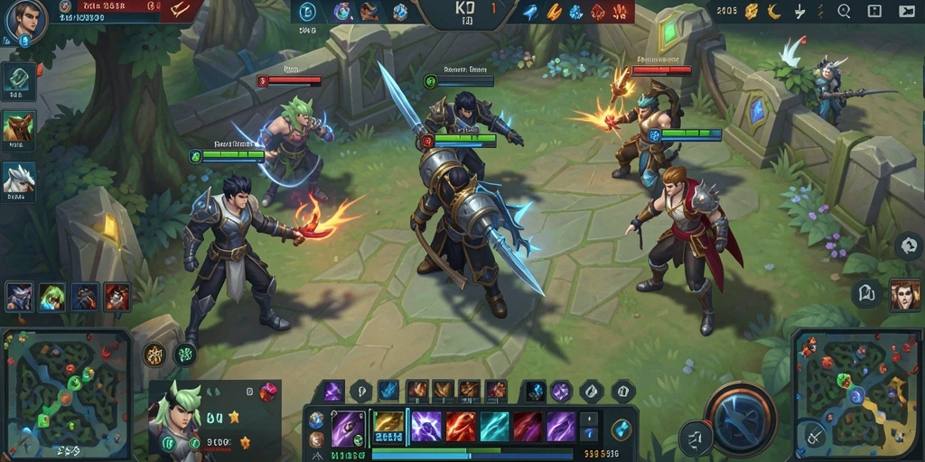 Tampilan gameplay seru dan penuh strategi di KKRP.
