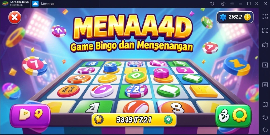 Tampilan gameplay seru dari MENARA4D dalam permainan Bingo.