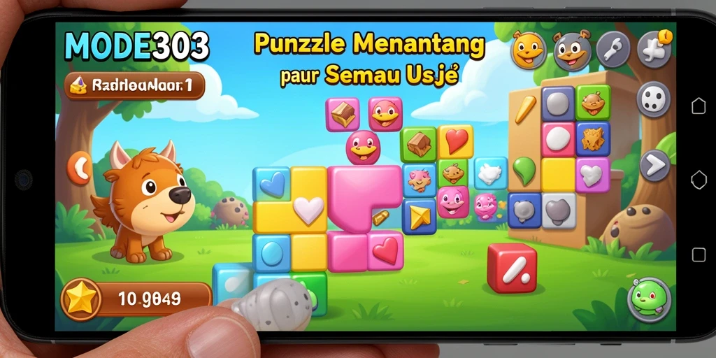 Tampilan gameplay seru dan menantang dari MODE303.