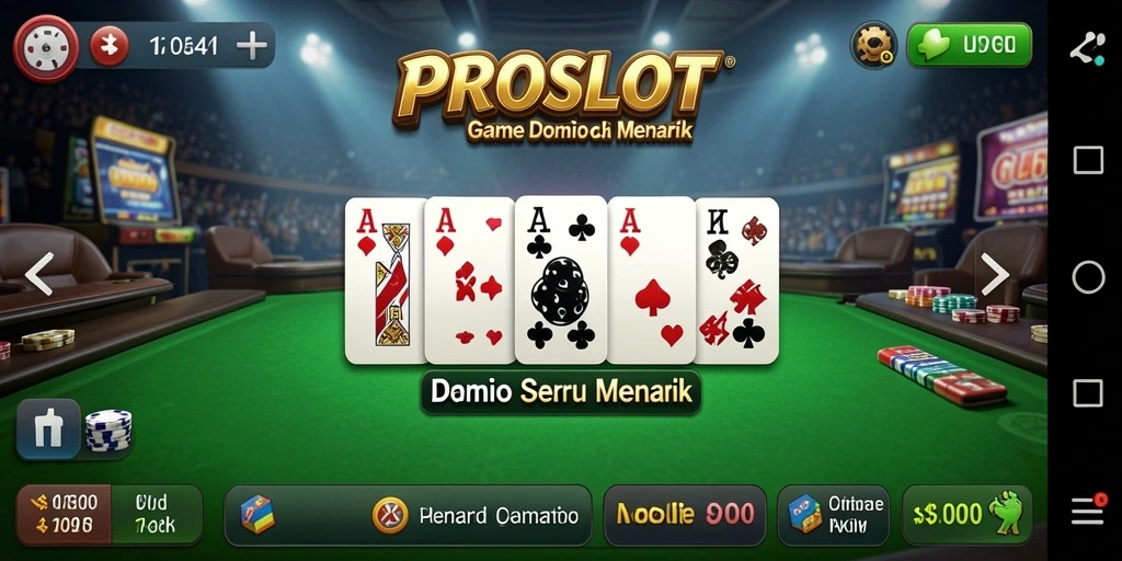 Screenshot gameplay PROSLOT yang menunjukkan keseruan bermain Domino.