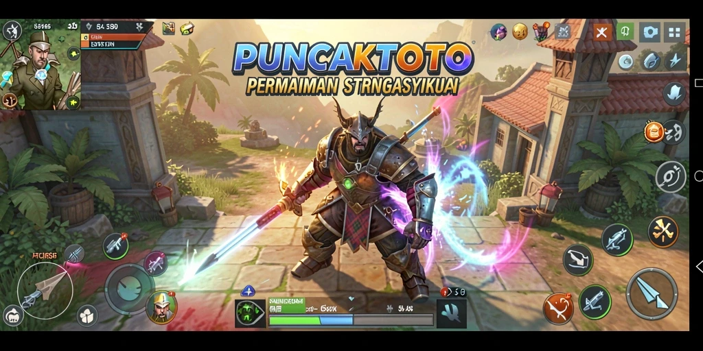 Tampilan gameplay PUNCAKTOTO yang seru dan strategis.