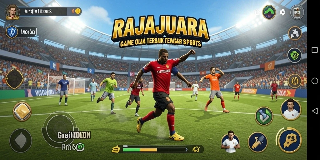 Screenshot permainan menunjukkan aksi mendebarkan di lapangan.