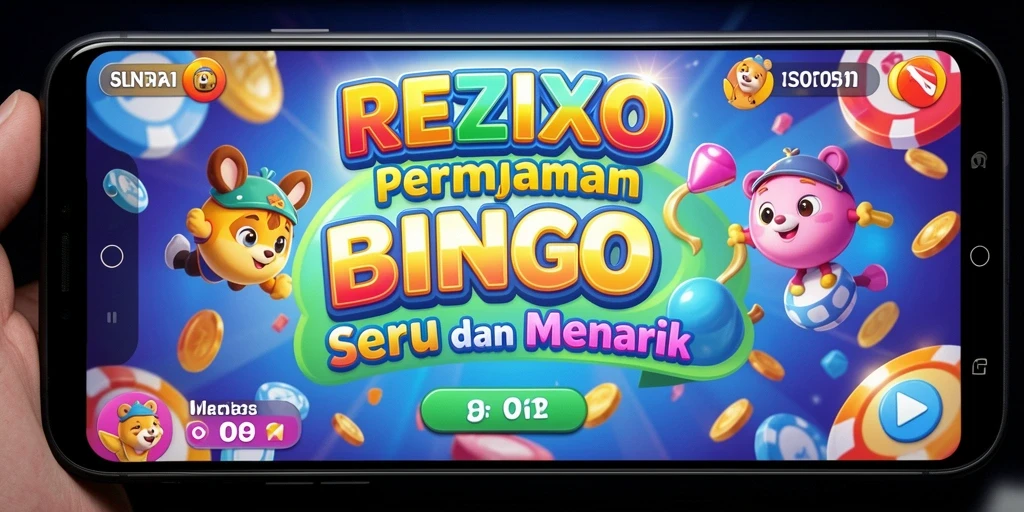 Tampilan seru gameplay Bingo di REZIXO dengan grafis yang menarik.