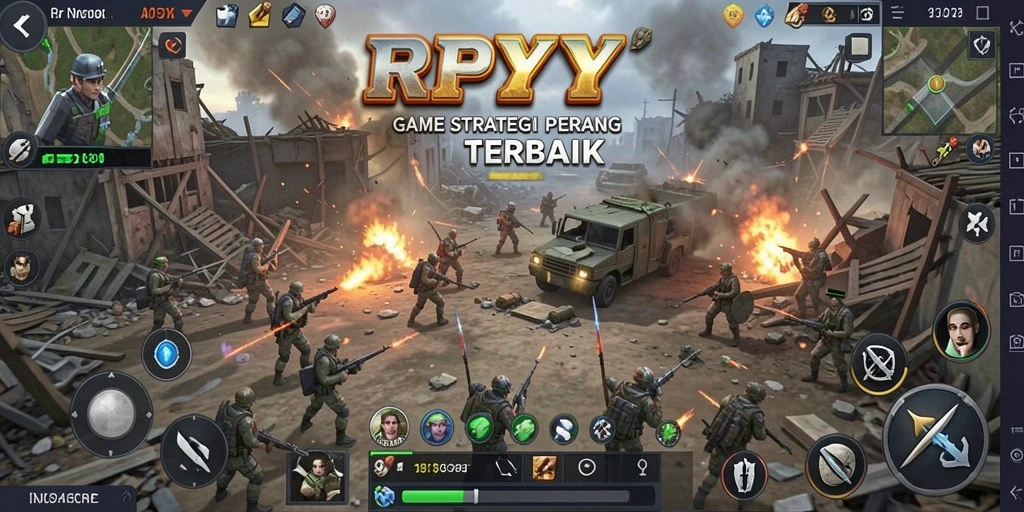 Gameplay RPYYY yang menarik dengan berbagai strategi dan pertempuran.