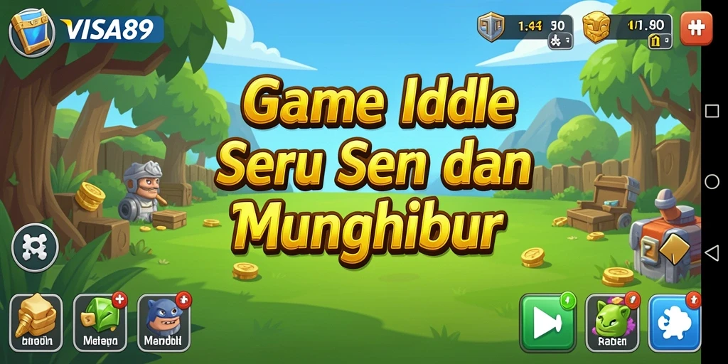 Tangkapan layar menunjukkan gameplay menarik dari VISA89 dengan mekanisme Idle.