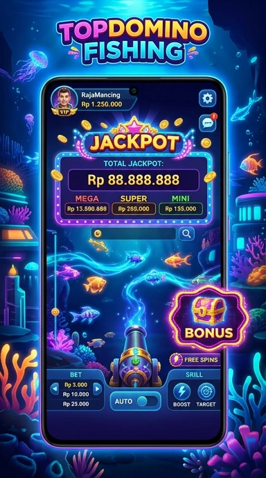 Menu kategori aplikasi di topdomino yang mudah dinavigasi.