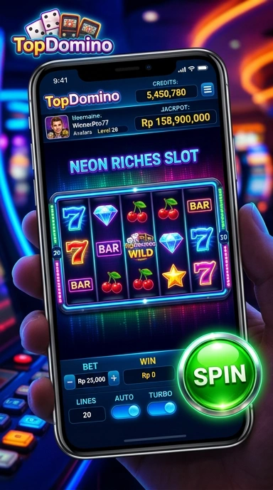 Proses unduhan cepat di aplikasi topdomino.